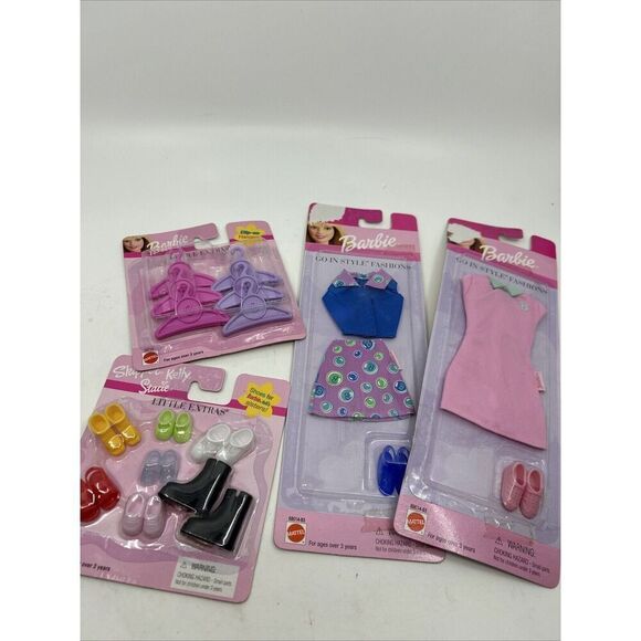 Vintage  BARBIE GO in STYLE FASHIONS SUNDRESS w/SHOES 90s Lot - Picture 1 of 6